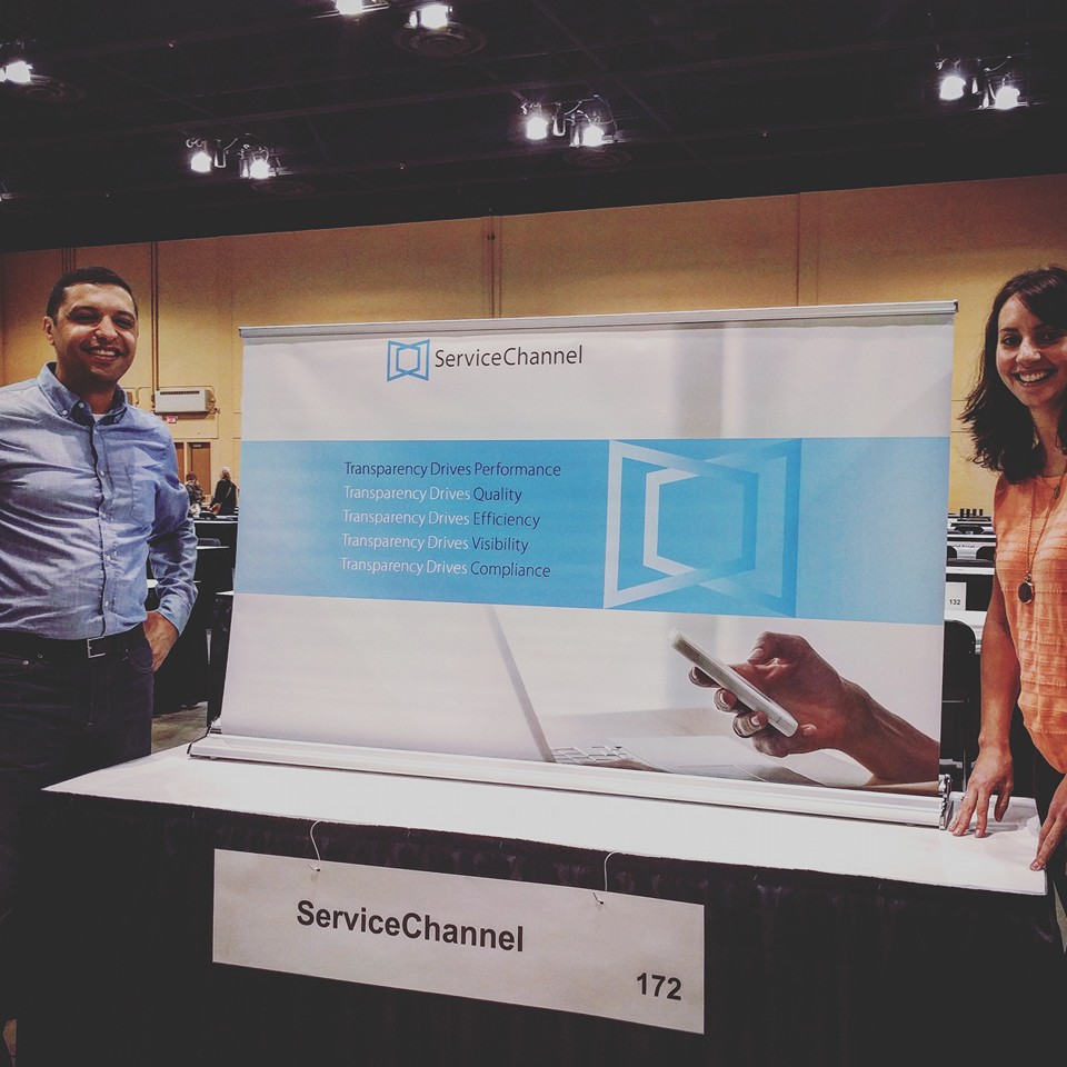 ServiceChannel's Bashir Abdallah and Juliette Dickens at 2016 PRSM Mid-Year Conference