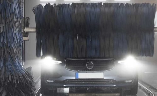 unbranded vehicle exiting a carwash
