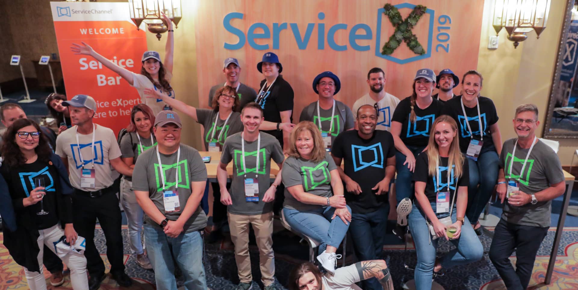 group picture of servicechannel employees