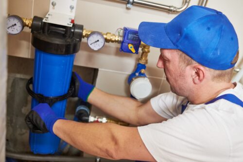 Installing water filter system